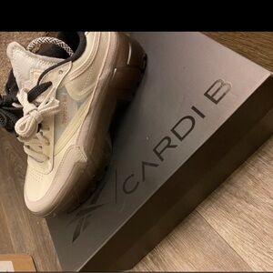 Reebok Cardi B Cream Sneakers